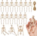 16 Pcs Halloween Mini Skeleton Figurine