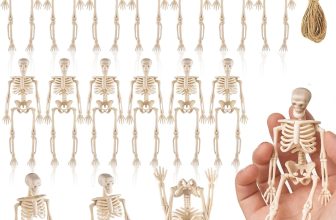 16 Pcs Halloween Mini Skeleton Figurine