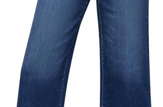 GRAPENT Capri Jeans for Women Wide Leg High Waisted
