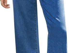 GRAPENT Capri Jeans for Women High Waisted Wide Leg