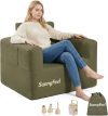 SUNNYFEEL Inflatable Sofa Chair, Heavy Duty 330LBS