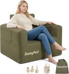 SUNNYFEEL Inflatable Sofa Chair, Heavy Duty 330LBS