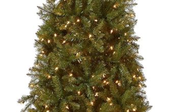 National Tree Company 7.5 ft Pre-Lit Dunhill Fir Slim