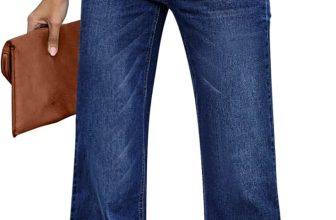 GRAPENT Womens Flare Jeans High Waisted Wide Leg Baggy