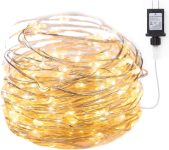 Minetom Fairy Lights Plug in, 33Ft 100 LEDs Waterproof