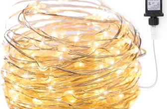 Minetom Fairy Lights Plug in, 33Ft 100 LEDs Waterproof