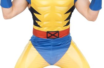 MARVEL Wolverine Official Adult Deluxe Zentai Halloween