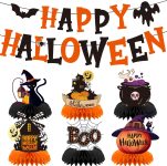 Halloween Decorations Honeycomb Table Centerpieces &