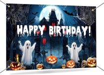 Mocsicka Halloween Birthday Backdrop Happy Halloween