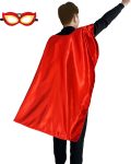 D.Q.Z Adults Superhero Cape and Mask for Men Women