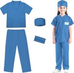 RioRand Doctor Costume for Kids,Toddler Nurse Scrubs