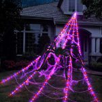Halloween Spider Web Lights Decoration 250 LED Light up