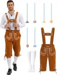 Mens Oktoberfest Costume Outfits Adult Bavarian Funny