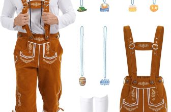 Mens Oktoberfest Costume Outfits Adult Bavarian Funny