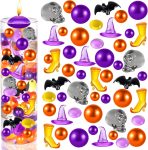 120 Pcs Halloween Vase Filler, Orange Purple Beads Vase