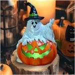 Ghost Halloween Decorations Outdoor with Solar LED