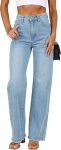 GRAPENT Straight Leg Jeans for Women High Waisted