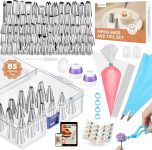 Kootek 140Pcs Icing Piping Bags and Tips Set, Frosting