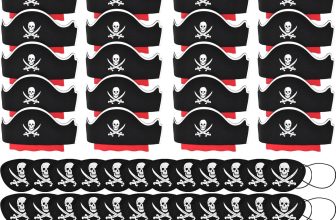 Halatool 72 Pcs Pirate Accessories for Kids – Party Set
