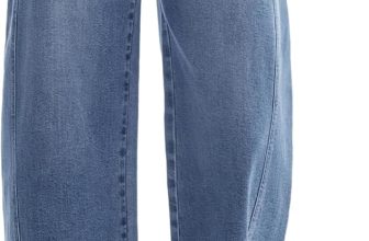 Barrel Jeans for Women Baggy High Waisted Wide Leg