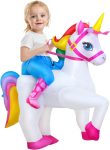 KOOY Inflatable Unicorn Costume Kids Unicorn Costume