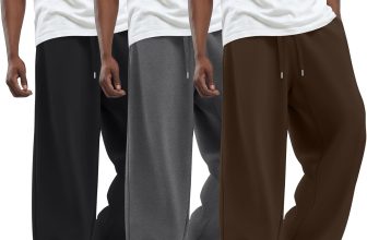 3 Pack Men's Big and Tall Sweatpants Wide Leg Open