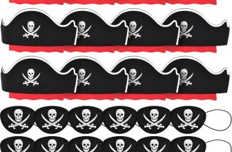 Halatool 36 Pcs Pirate Accessories for Kids – Party Set