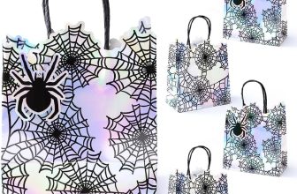 Cheerland Halloween Goodie Bags Iridescent Spiderweb