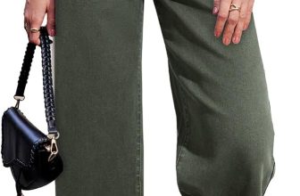 Sidefeel Women's Wide Leg Jeans High Waisted Stretchy