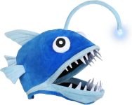 Fish Costume Hat for Adult and Kid, Angler Fish Light