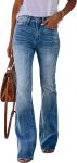 KUNMI Women's Flare Bell Bottom Jeans High Waisted Wide