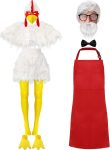 Liitrsh 10 Pcs Chicken Couple Costume for Adults Funny