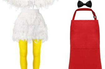 Liitrsh 10 Pcs Chicken Couple Costume for Adults Funny