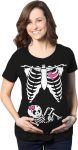 Maternity Skeleton Baby Monster Pumpkin T Shirts Funny