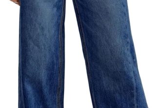 Sidefeel Women's Wide Leg Jeans High Waisted Stretchy