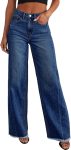 Sidefeel Women's Wide Leg Jeans High Waisted Stretchy