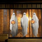Halloween Decorations Window Clings Decor, 3pcs Extra