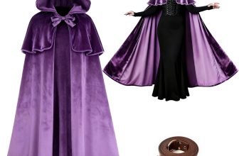 Sunlisky Renaissance Costumes Cloak with Hood Arm Holes