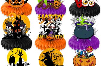 9PCS Halloween Honeycomb Centerpieces Themed Birthday