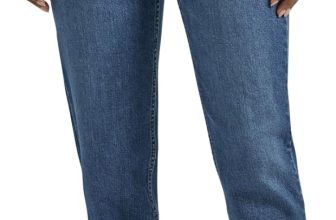 Lee Women's Legendary Mom Jean in One Tone, High Rise,
