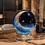 Starry Sky Moon and Stars Acrylic Desktop Decoration,