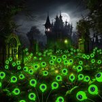 Halloween Decorations Outdoor Lights, 2 Pack 12 LED