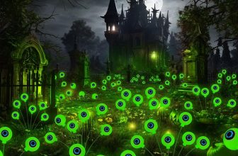 Halloween Decorations Outdoor Lights, 2 Pack 12 LED