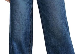 Cicy Bell Womens Wide Leg Jeans High Waisted Boyfriend