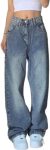 EMMIOL Women Baggy Jeans Mid-Low Waist Boyfriend
