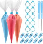 Patelai 122 Pcs Piping Bag Set with Disposable Tipless