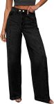 Sidefeel Women's Wide Leg Jeans High Waisted Stretchy