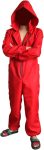 Angelaicos Unisex Red Jumpsuits Mask Halloween Party