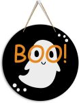 MIGUMUTU Cute Halloween Decorations Boo Sign Halloween