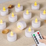 LED Tea Light Flameless Candles with Remote Control